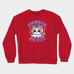 Unicorn are Real - Cat unicorn Crewneck Sweatshirt